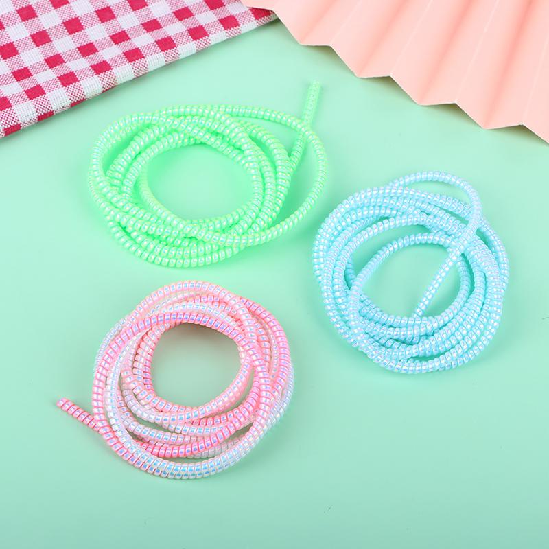 1.6M Color Cable Intertwine Rope Spiral Cable Protector Universal Charging Cable Cover Sleeve Saver Anti-Fracture Management