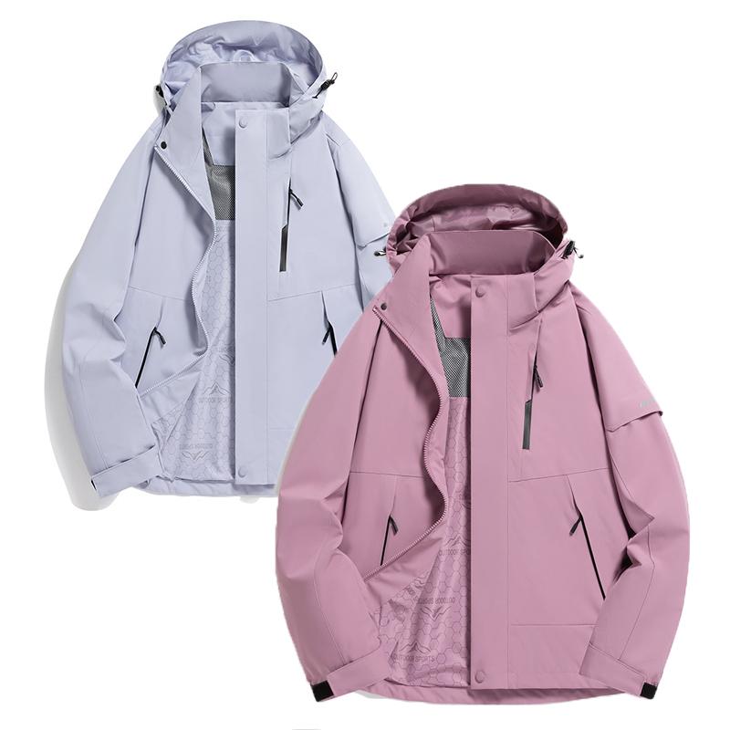 Women's and Women's Outdoor Waterproof Hard Shell Assault Jacket Waterproof Rainproof Outdoor Jacket