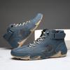 Autumn Winter Handmade Split Leather Boots Men Shoes Comfortable Ankle Boots For Men Casual Shoes Moccasins Men Boots