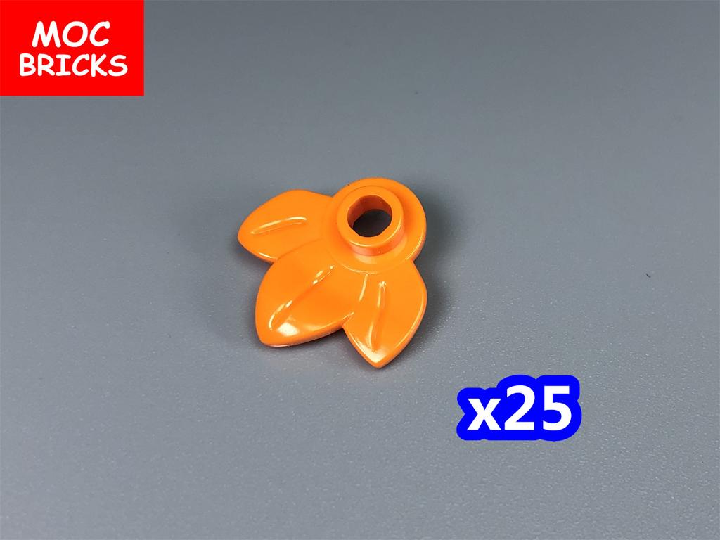 MOC Bricks Plant Petal Rose Flower Grass Tree Farm House Garden Accessories City View Country Building Blocks Children's Toys