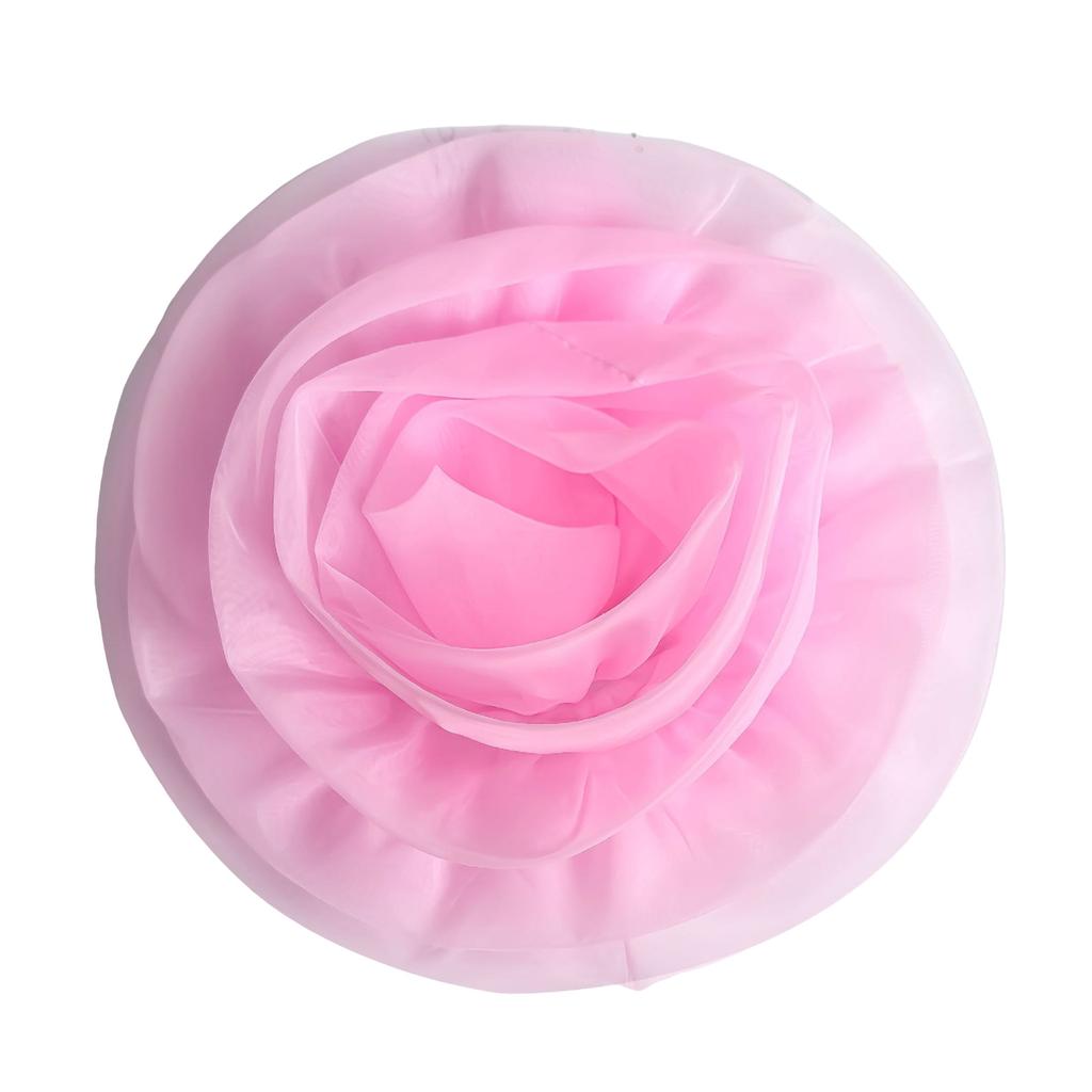 Oversized 3D Flower Brooch Handmade Flower Accessory for Clothing and Home Decors with Realistic Polyester Texture