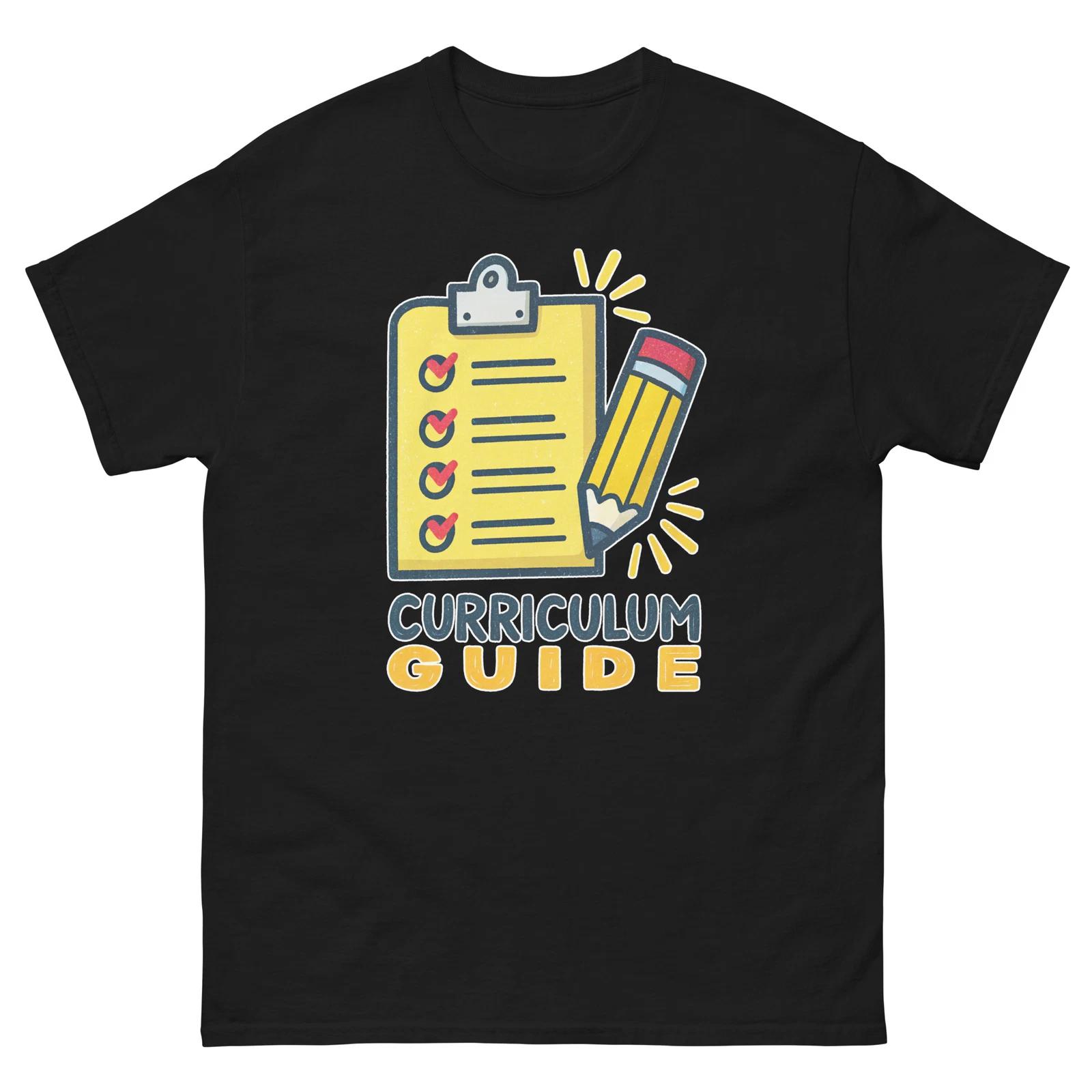 

Curriculum Guide School Classroom Object Office Teacher T-Shirt L