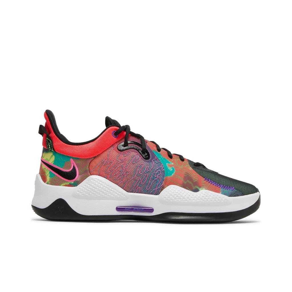 Nike PG 5 EP 'Multi-Color' (Unisex) Bright Crimson / Fierce Purple / Barely Volt / Black Basketball Shoes CW3146 600