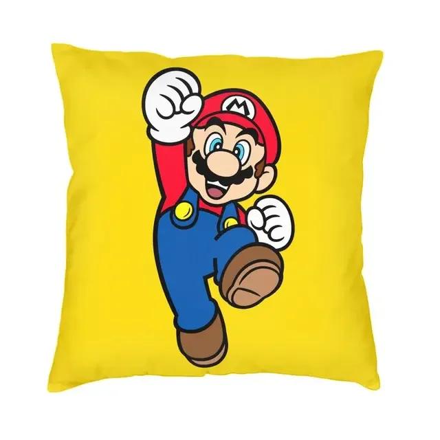 Mario Soundate Double-sided Printed Cushion, Living Room Cartoon Printed Cushion Cover