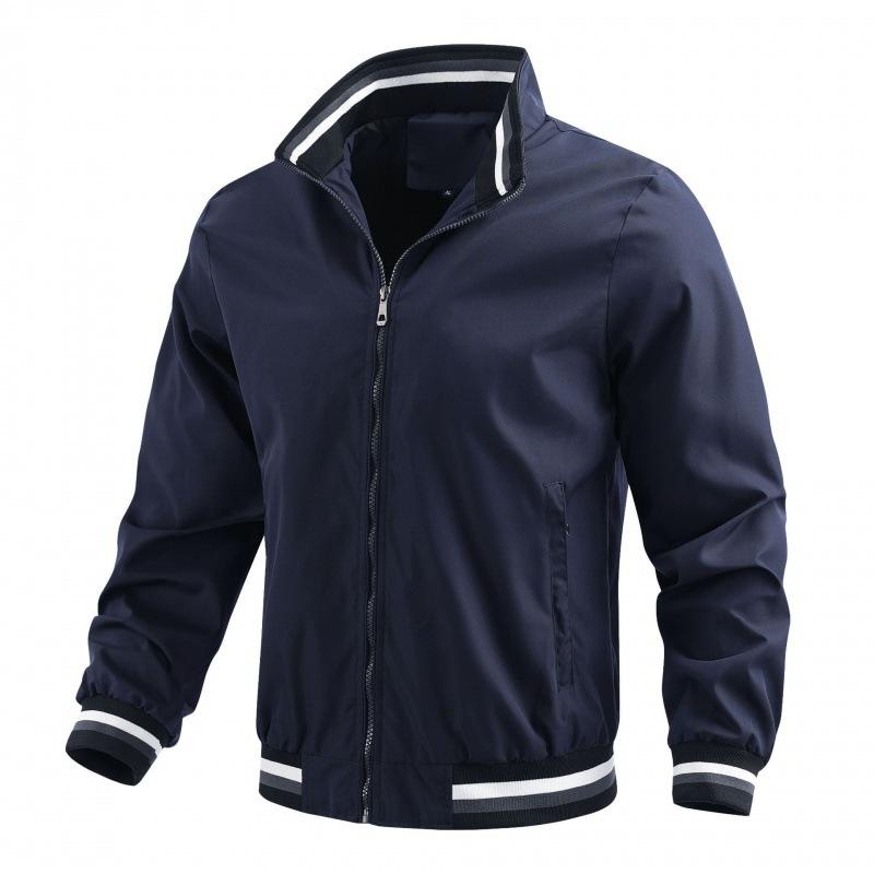 Neue Freizeitjacke für Herren Frühling und Herbst Sport Einfarbig Herrenmantel für Herren