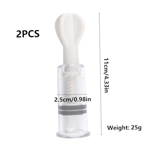 Nipple Corrector Set 2PCS: Painless Gentle Pull for Inverted Flat Nipples - Breastfeeding Helper with Discreet Design for Easy Concealment Under