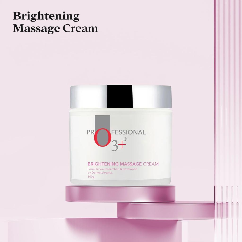 O3+ Whitening Massage Cream 300 G Pack For Radiant Soft Skin With Moisturizing Glow-Boosting Formula For Daily Massage