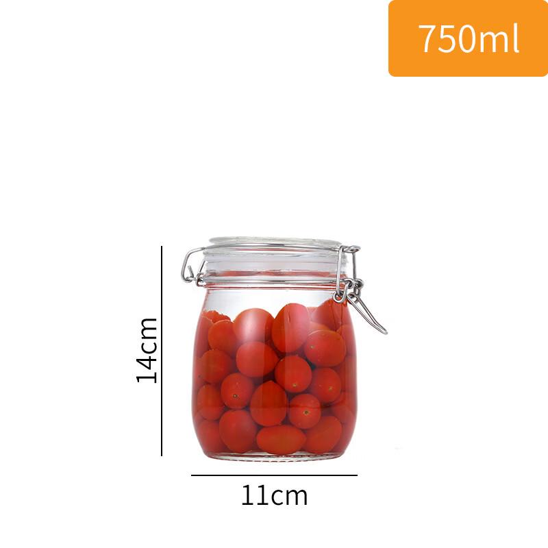 Ruhan Glass Food Storage Jars with Stainless Steel Latch