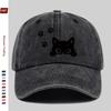 pc Lying Cute Cat Print Baseball Cap Cat Paw Print Trucker Sun Hat Comfortable Lightweight Papa Hat Dad Mom Beach Party Decor H