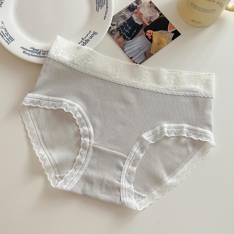 

Summer Quick-Drying Antibacterial Cotton Women s Mid-Waist Briefs – Korean & Japanese Style, Comfortable & Breathable. L (95-115 Jin) светло-серый