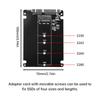 M1 To SATA1 Adapter Card High Efficiency SATA M1.SSD Convert Adapter Card NGFF SSD Upgraded SATA 6 Gbps NGFF Adapter