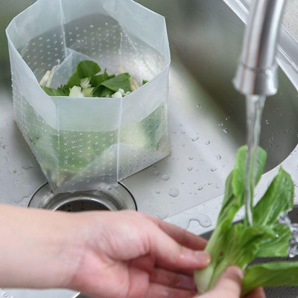 120PCS Stand-Up Design Disposable Waste Bags Leftover Vegetable Waste Bag  Food Waste Disposal