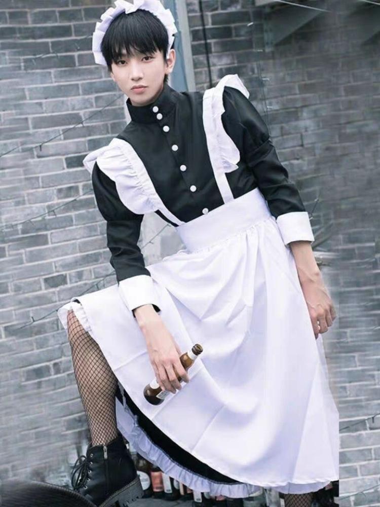Women Sexy Lingerie Costume French Apron Maid Dress Cosplay Servant Lolita Hot Babydoll Dress Uniform Erotic Role Play Costume