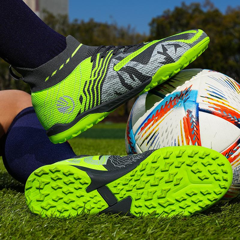 

Футбольные бутсы для мальчиков и девочек, подростков, студентов, высокие, для мальчиков и девочек, игры, расколотые ногти, тренировочные футбольные бутсы 35