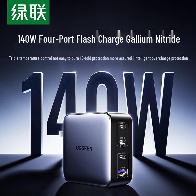 

UGREEN 140W GaN Fast Charger 3C1A
