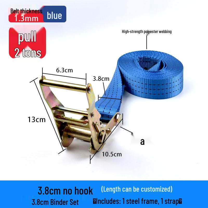High-Strength Polyester Ratchet Cargo Straps for Packaging and Tensioning