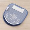 Senko NYNAS Royal Palace Toilet Lid Toilet Navy Blue with Elegant 14576 Cover, Standard/Flush Lid, Rhinestones, Design,