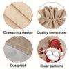 12PCS Christmas Linen Gift Bag Set, Santa Drawstring Bag, Perfect for Holiday Party Gifts and Jewelry Storage, Perfect for Christmas