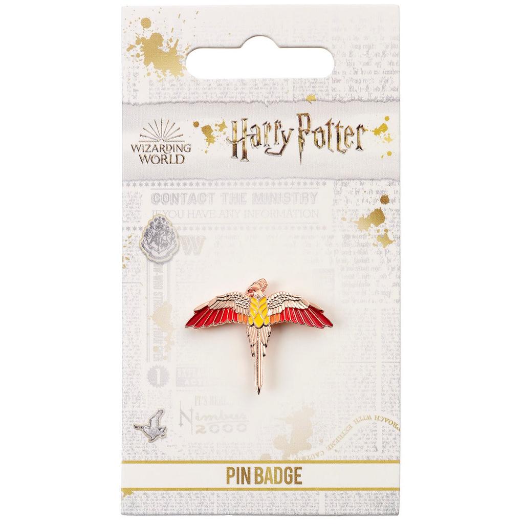 HARRY POTTER Rose Gold Plated Fawkes Pinbadge