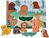 Adam Toys 3D Fühlpuzzle Sensorisches Puzzle Safari