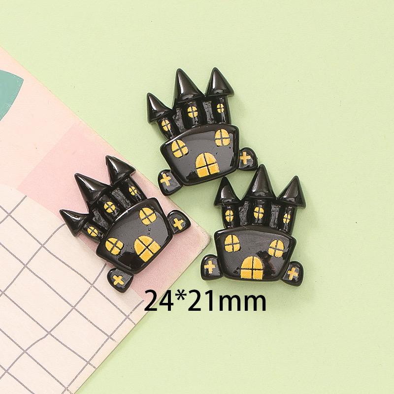 8Pcs New Resin Cartoon Halloween Bats, Cats, Ghosts Series Flat Back Cabochons Scrapbooking DIY Jewelry Craft Decoration