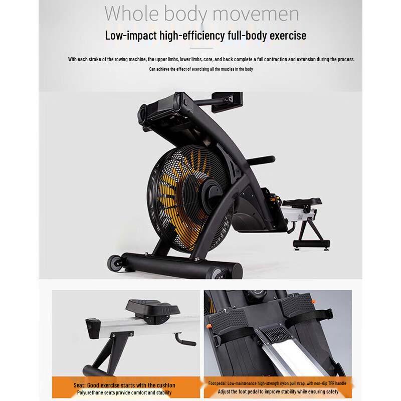 Foldable Wind Resistance Rowing Machine