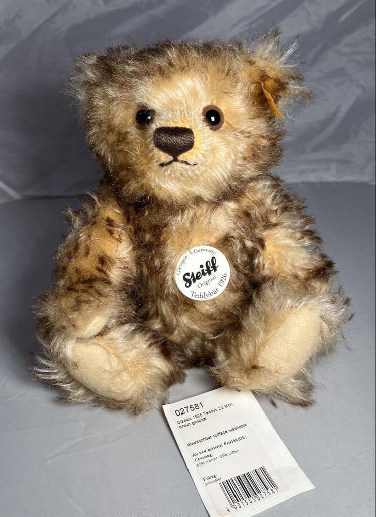 [USED] Steiff teddy bear, 1926, brown tipped