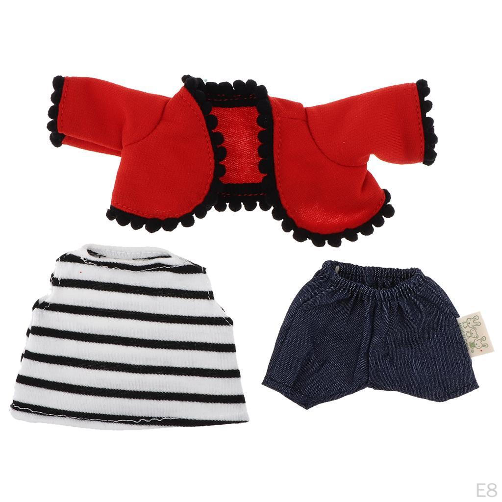 Bear Plush Toy Clothes Dolls Accessories /4 BJD Doll Gifts