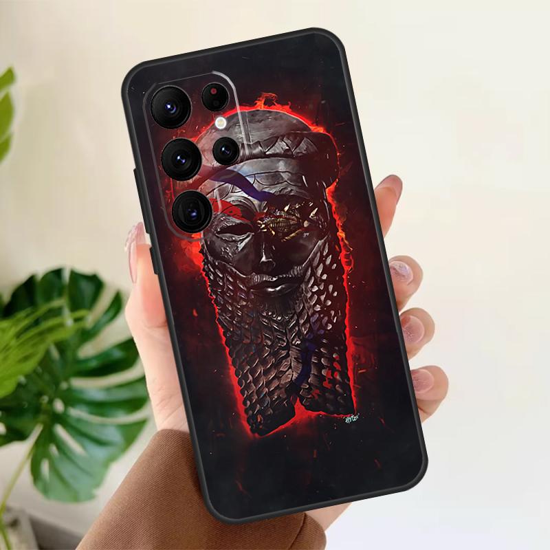 

Assyrian Statue lamassu Art Soft Case For Samsung Galaxy S25 S21 S22 S23 S24 Ultra S9 S10 Plus S20 FE S24 FE Phone Cover Galaxy S25Ultra