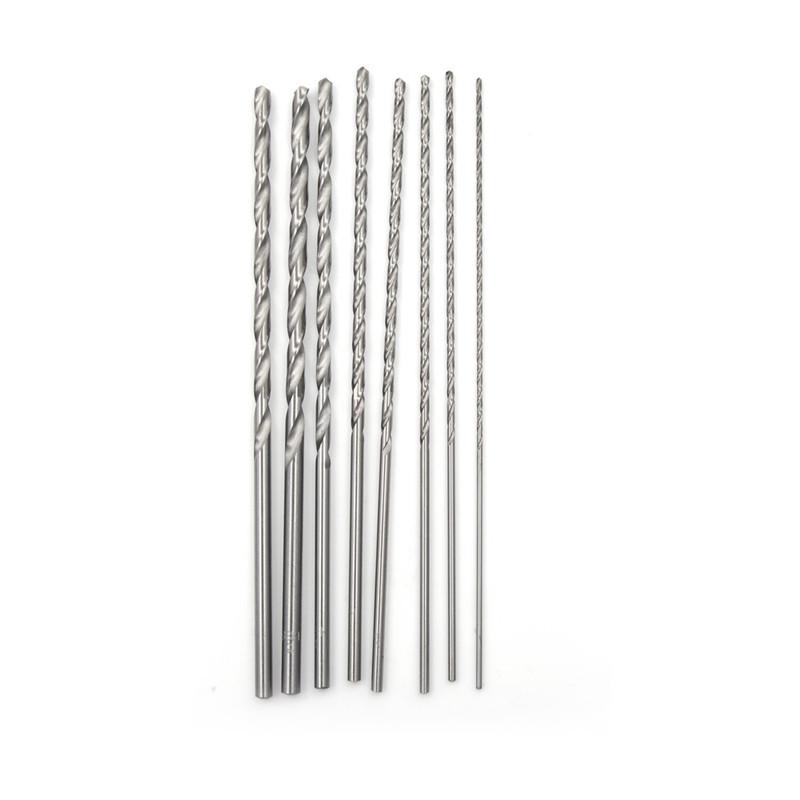 1 stk 1,5~5 mm diameter ekstra lang HSS rett skaft snekkebor spiralbor 160 mm