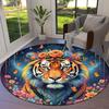 Liquidpaintanimals Round Area Rug,Carpet Rug for Living Room Bedroom Sofa Playroom Decor,Non Slip Floor Mat