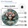 Professional 30x30cm Glass Wall Clock with Customizable Dial and Hands Color