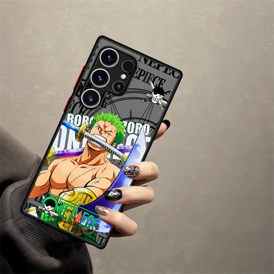 One Piece Cool Zoro Funda Back Phone Cover Case for Samsung Galaxy S24 Plus S21 Note 20 Ultra 10+ S23 FE S20 FE S22 S25 Ultra