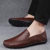 Scarpe Doudou da Uomo, Mocassini da Guida per Commercio Estero, Scarpe Casual Primavera ed Estate, Scarpe in Pelle Fatte a Mano in Pelle di Mucca Taglie Grandi per Uomo