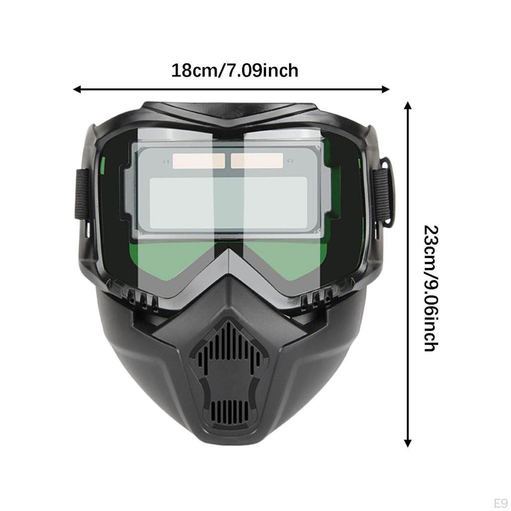Welding Helmet Soldering Protector Detachable Dimming Breathable Welder Hood