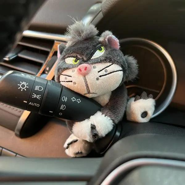 Cat Car Seat Belt Shoulder Cover Cute Universal Car Cartoon Lucy Kitten Car Interior Decorationtion Safety Belt Car Accessories