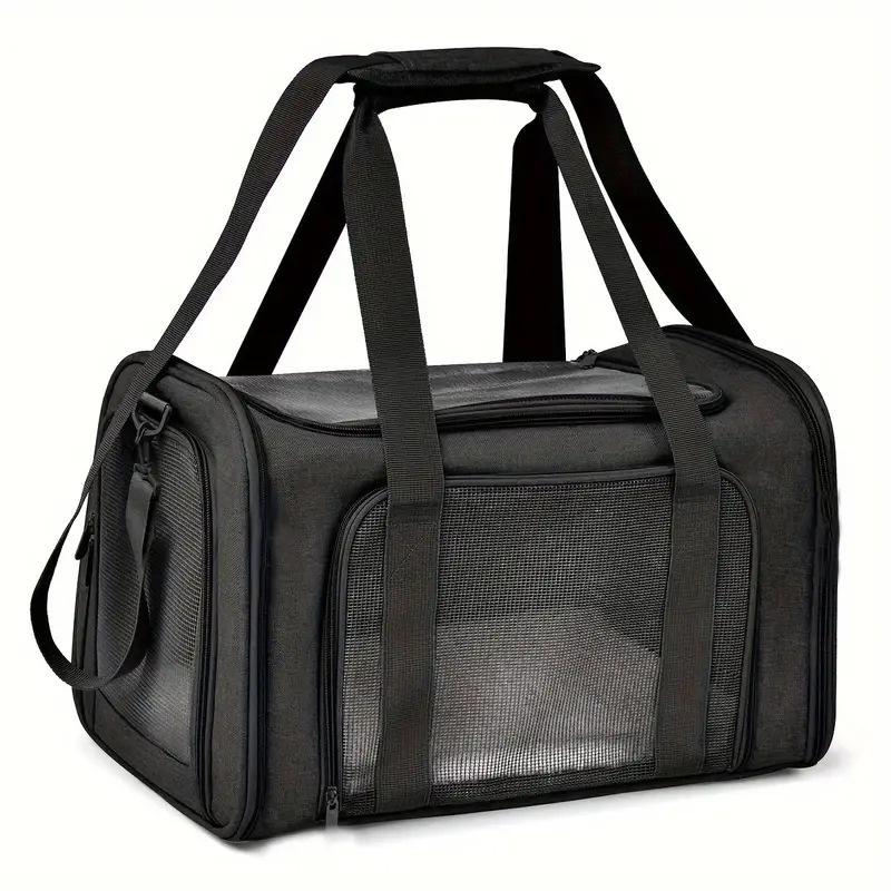 

Portable Foldable Pet Backpack: Breathable Cat & Small Dog Carrier L (45*30*30 CM) чёрный