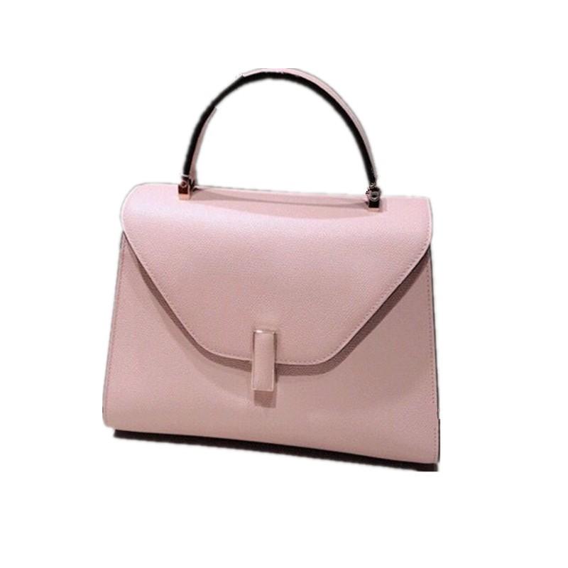2026 Kelly Handbag Same As Su Mingyu Zhu Li Palm Textured Cowhide Shoulder Bag Women Small Size