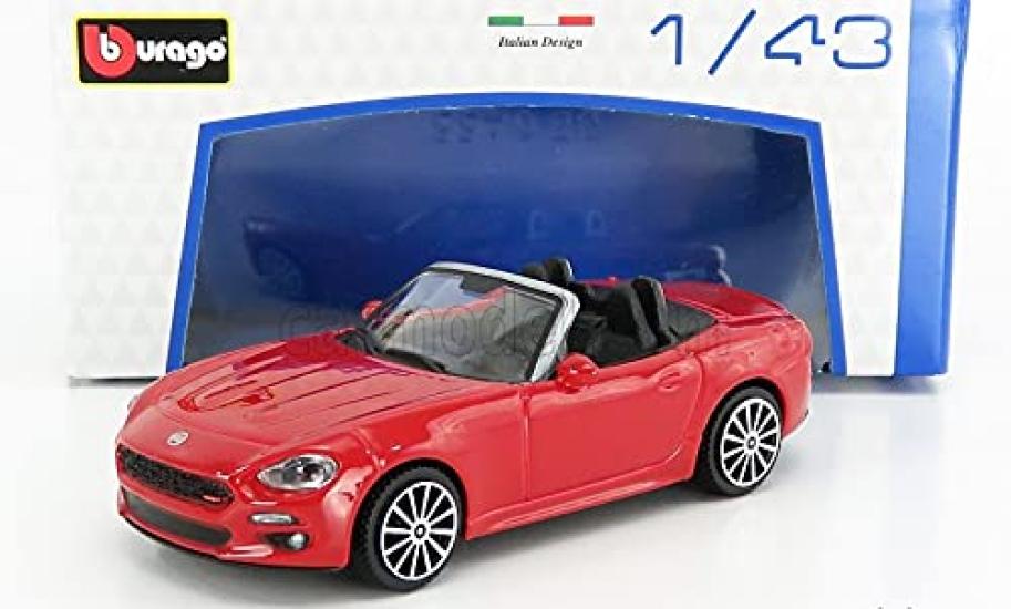 Blago Fiat Miniature Car 1/43 FIAT 124 SPIDER 2016 (Red)