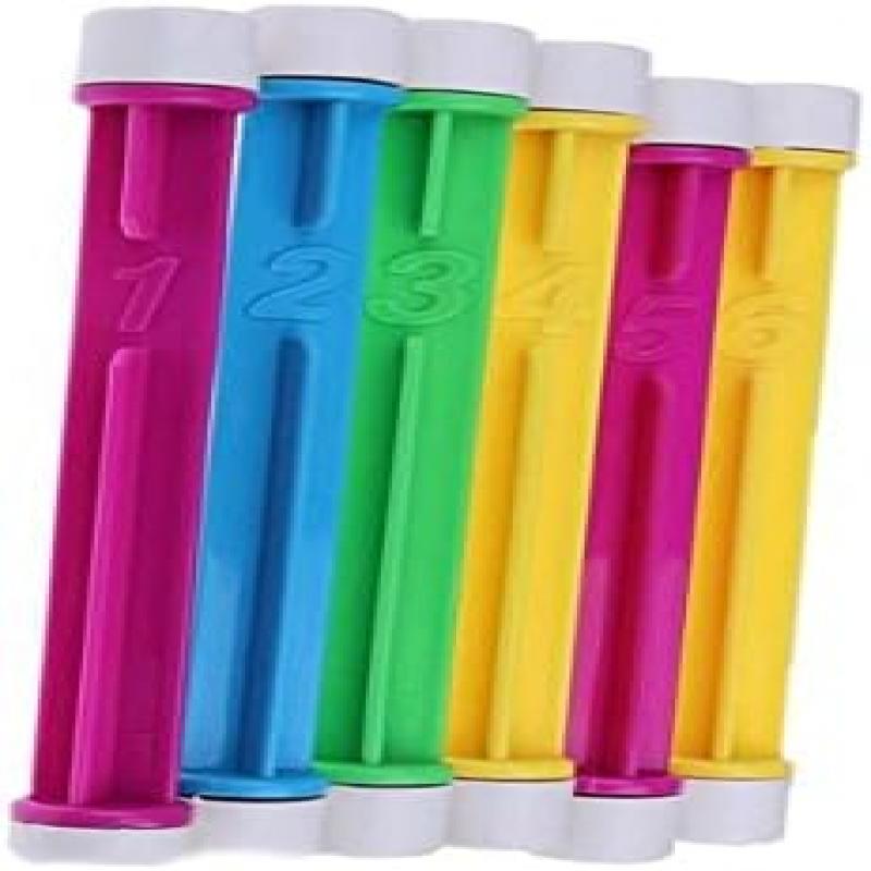 FRCOLOR Dive Sticks for Kids 6 Pack, Colorful Durable Pool Diving Toys, Swimming Training Floating Toys