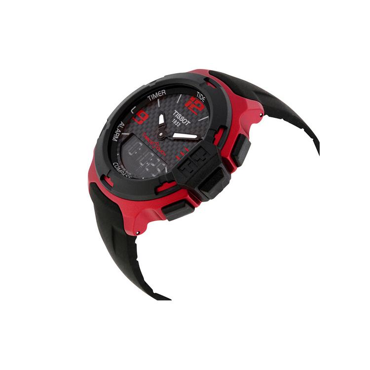 TISSOT Quartz Movement 100m Water Resistance Men's Watches Watch 59mm Black Dial Aluminum Watch Case T081.420.97.207.00