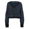 Womens/Ladies Metallic Thread Regular Long-Sleeved Sweater Top