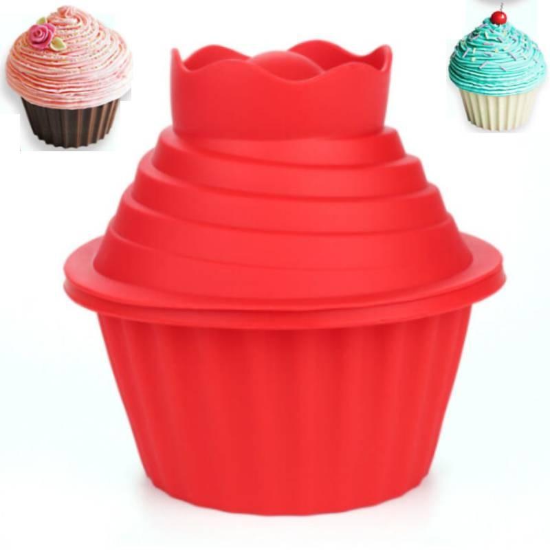 Hochwertige Silikon Big Top Cupcake Form für unregelmäßige Muffins und Mousse-Kuchen