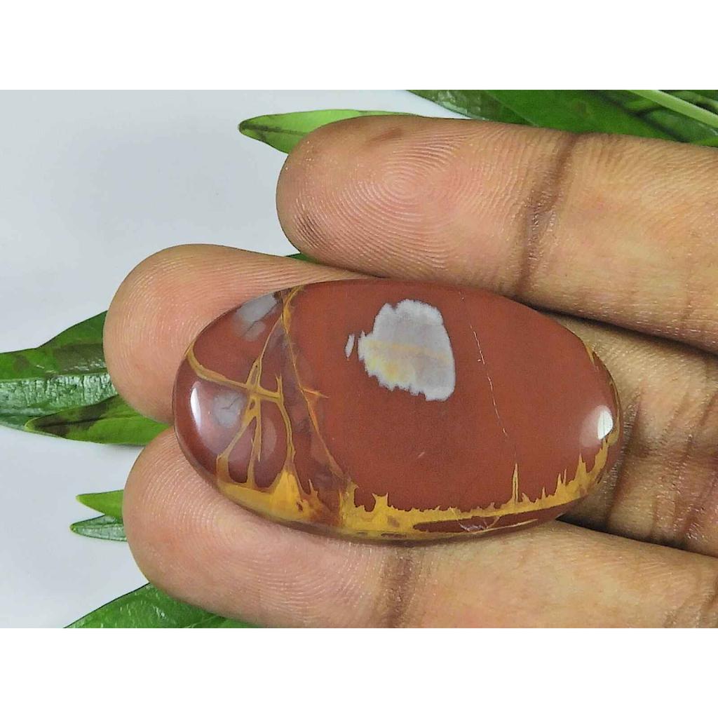 22X39X05MM Natural Noreena Jasper Oval Cabochon Loose Gemstone 46Cts SK-3821