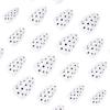 24Piece Black Dot Artificial Nail White Base Press On Nail Breathable Fake Nail For Office Party Wedding Wear