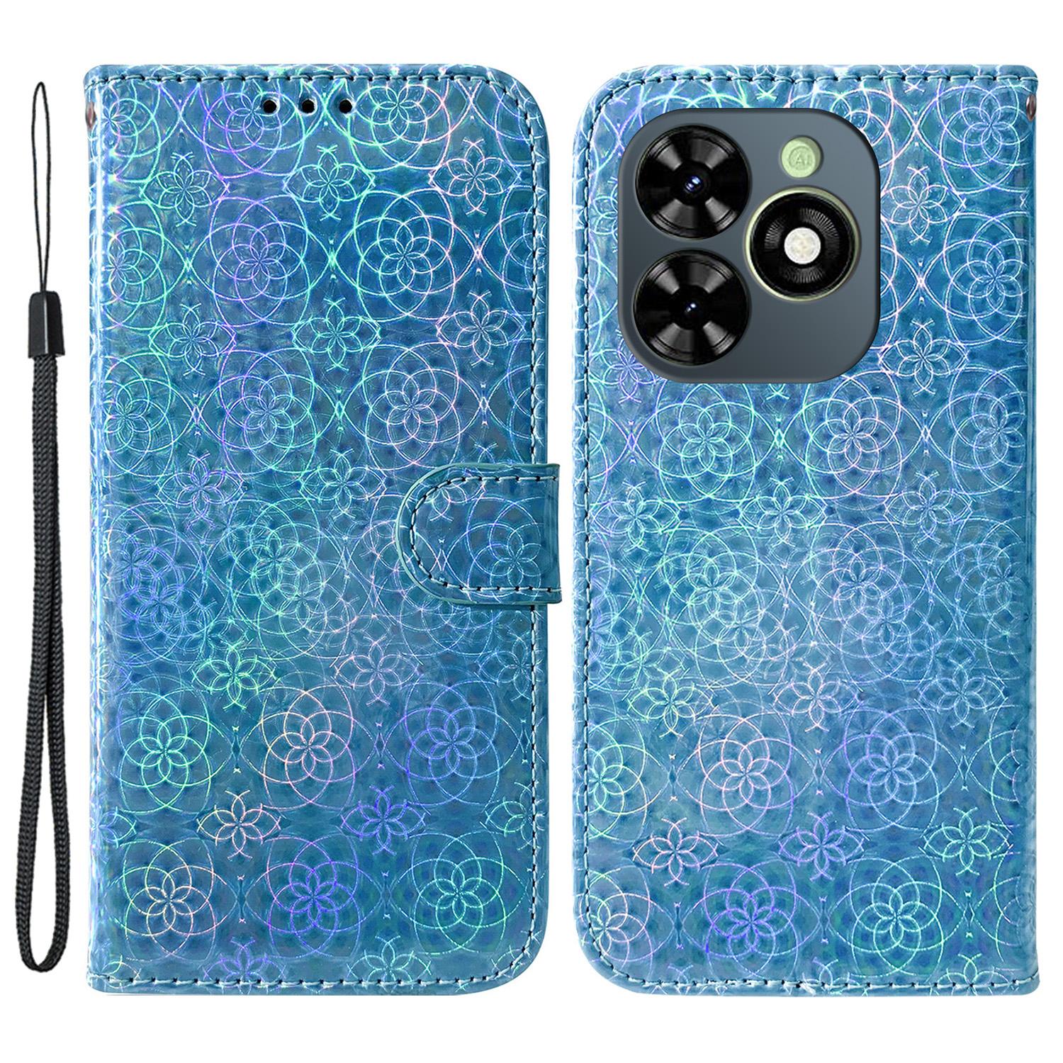 

For TECNO Spark Go 2024 4G/Spark 20C/Spark 20/Pop 8 Phone Case Anti-Fall Leather Wallet Stand Cover A