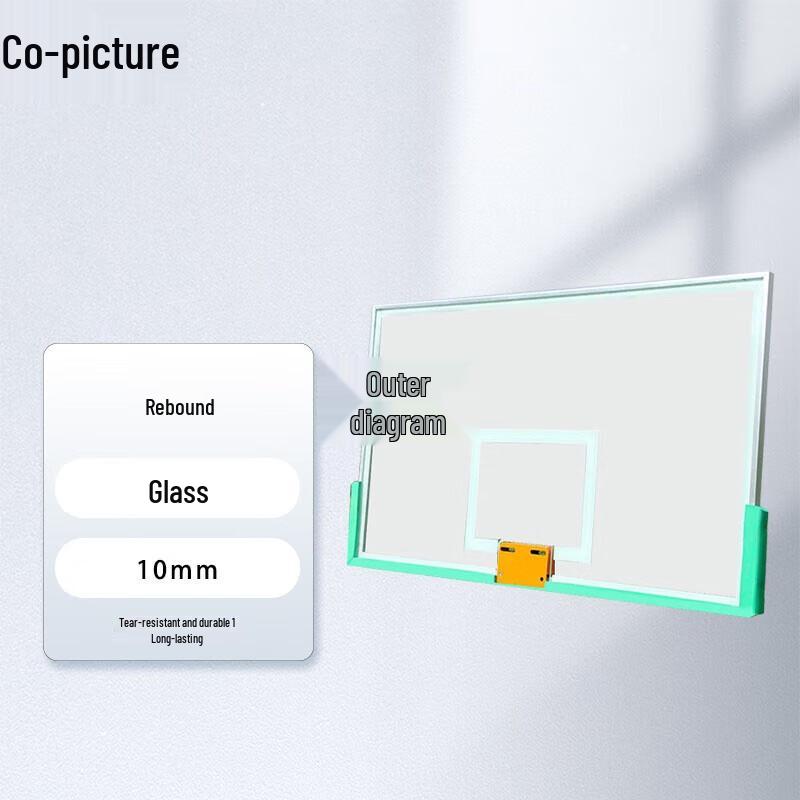 Xietu Wall-Mounted Tempered Glass Basketball Backboard