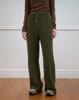 Nokeontencheu 283. Textured Bootcut Pants _ Khaki