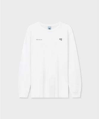 Geulleondeun Small Logo Long Sleeve T-Shirt (White)_G26Bujts06