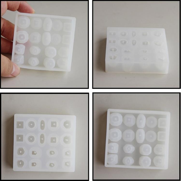 Silicone Crafting Mold Geometric Shape Handmade Beads Supplies Silicone Texture Suitable for Craft and Studio Projects
